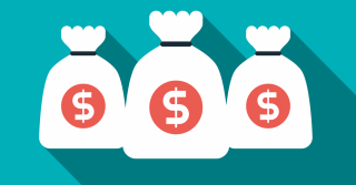 Icon drei Geldsäcke Grün