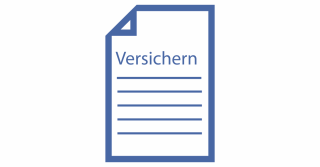 Icon Formular Versichern Weiß