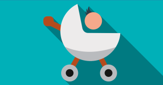 Icon Kinderwagen Grün