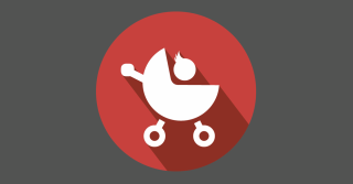 Icon Kinderwagen Rot