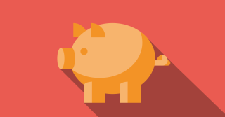 Icon Sparschwein Rot