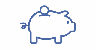 Icon Sparschwein Weiß