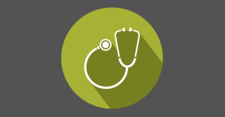 Icon Stethoskop Grün